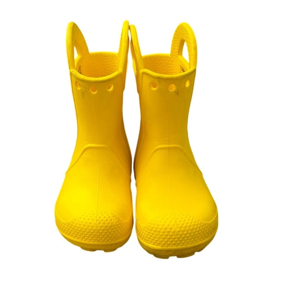 Crocs Kids Handle It Rain Boots Yellow Toddler Size 7
